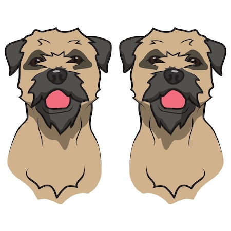 Signmission Border Terrier Dog Decal, Dog Lover Decor Vinyl Sticker D-24-Border Terrier
